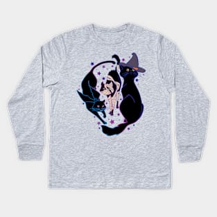 Spooky Cats Kids Long Sleeve T-Shirt